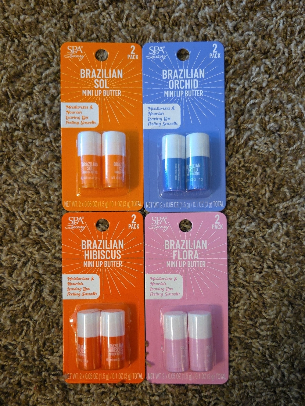 Brazilian Lip Butter Mini Duo - 4 Set